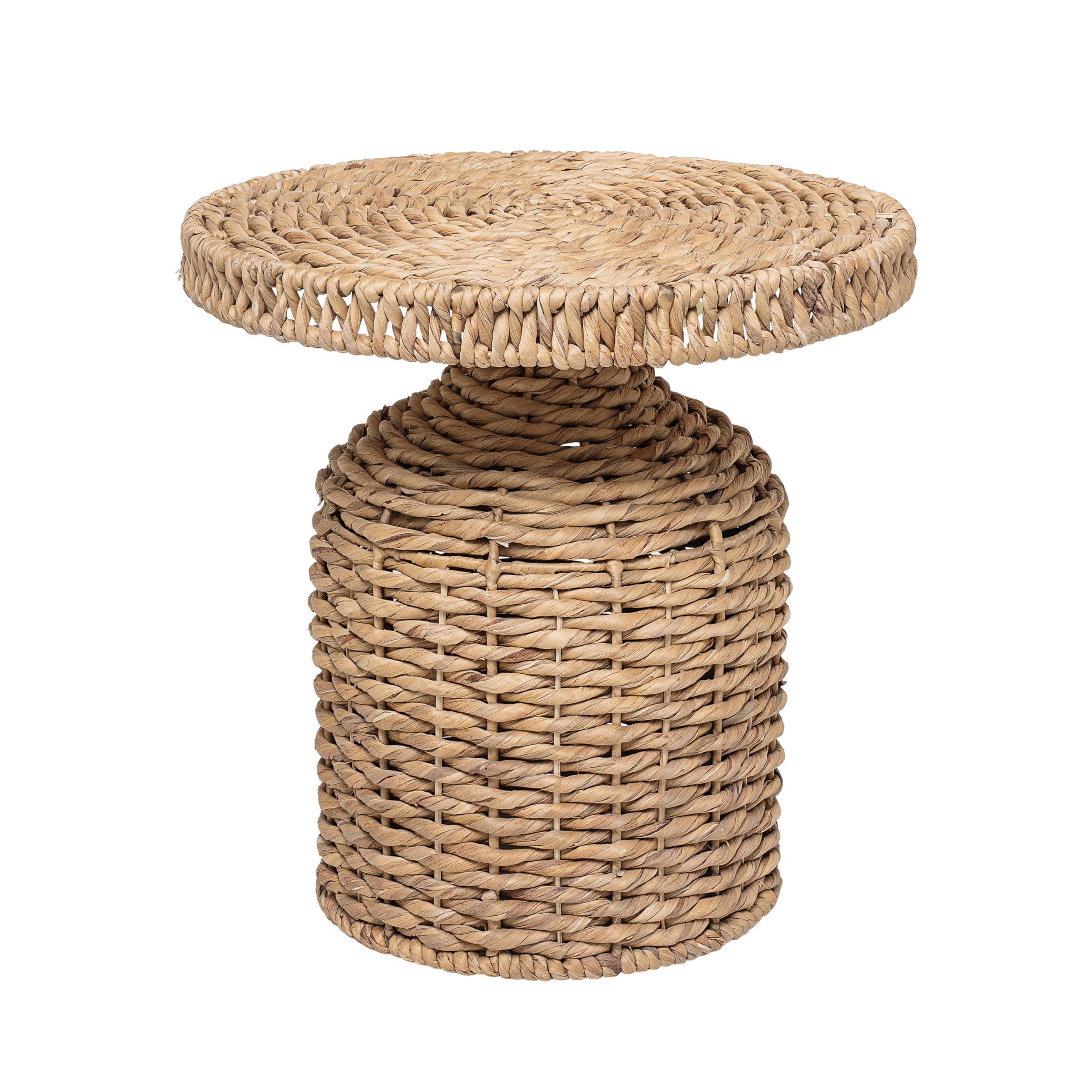 Amazon.com: Bloomingville Beige Natural Water Hyacinth Side Table